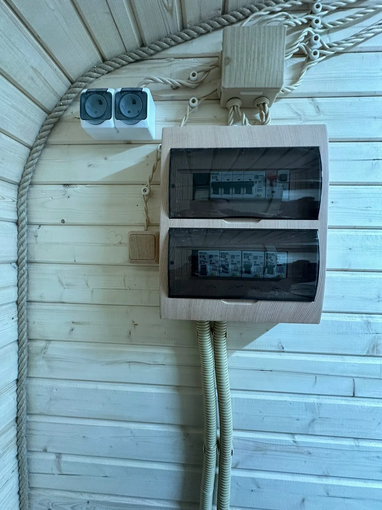 Баня «Наутилус» 6×6 м с террасой